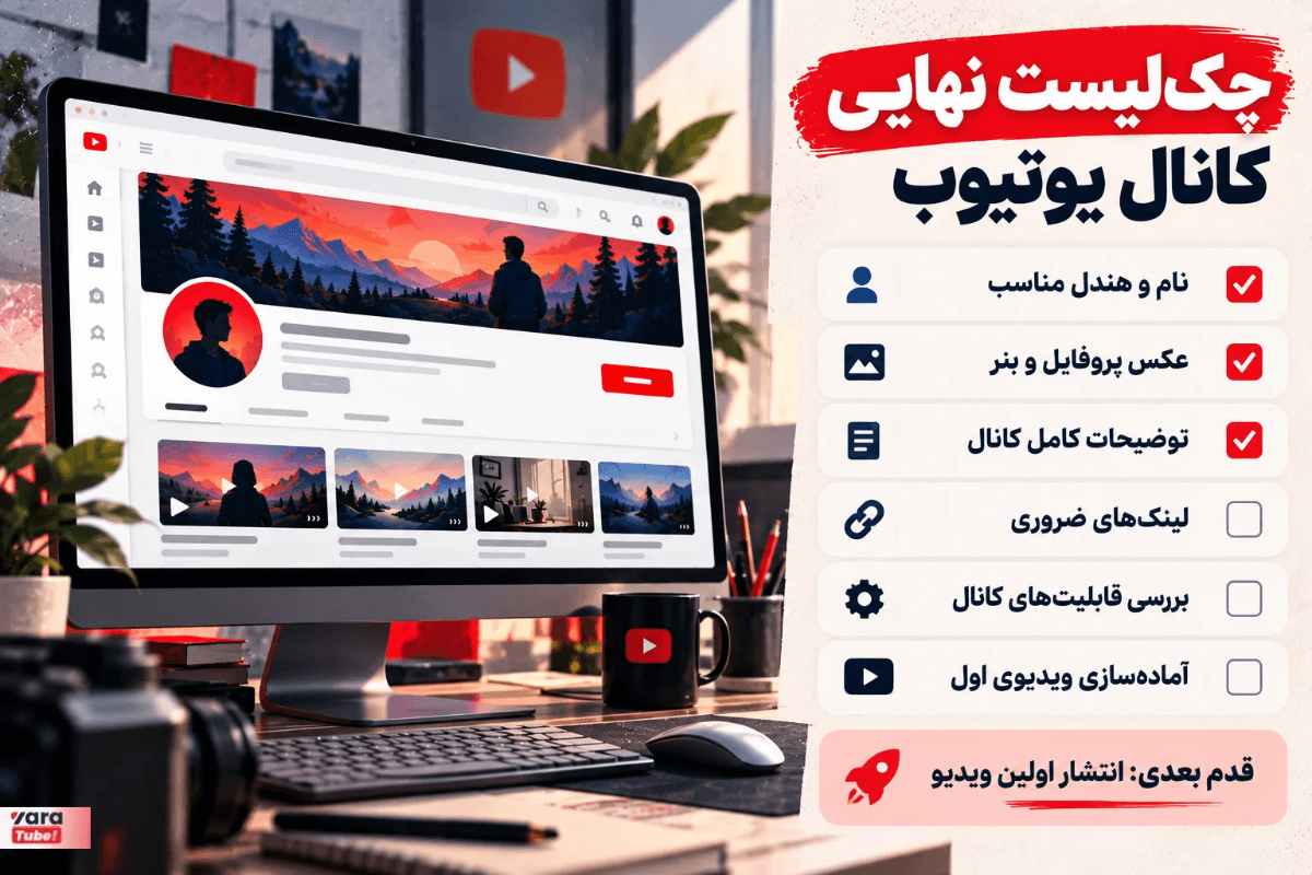 چک لیست نهایی برای راه اندازی کانال یوتیوب